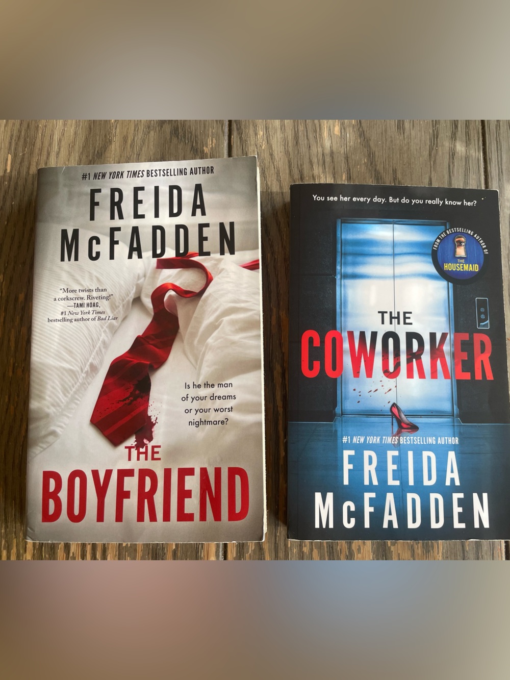 Freida McFadden Paperback Thriller Bundle - The Boyfriend and The Coworker